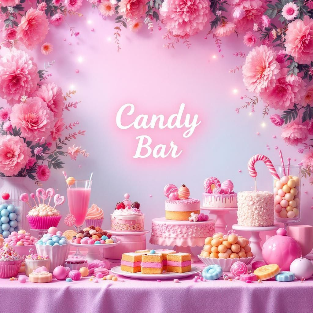 Candy Bar Tischdekoration Acrylschild