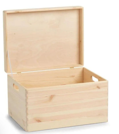 Personalisierte Erinnerungsbox aus Holz – Handbemalt & Mit Namen Veredelt | Geschenk für Geburt & Taufe | Élégance SchriftArt